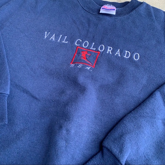 Vintage Hanes Comfort Blend 
Vail Colorado Ski USA - Picture 5 of 7